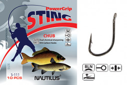 Крючок Nautilus Sting Chub S-111BLN №8 10шт