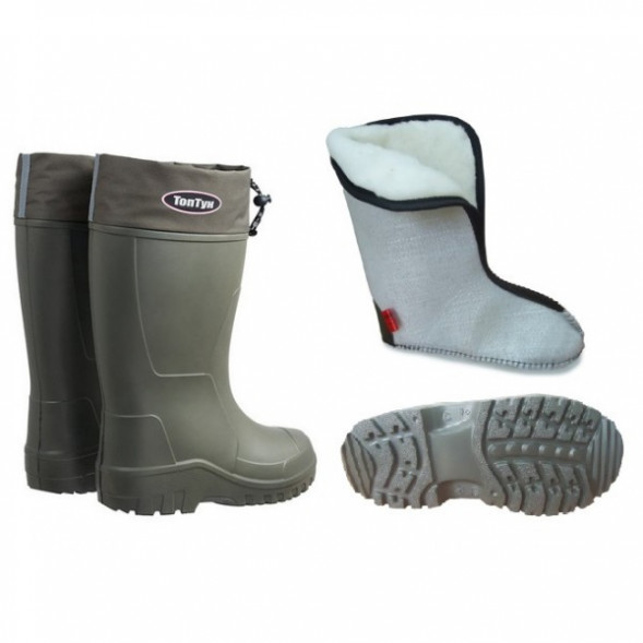 Сапоги Топтун ЭВА мех. вкладыш -50С олива р.43