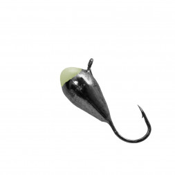 Мормышка вольфрамовая Lumicom Капля с ушком Ф3.2 черн. никель с ф/к BNiP
