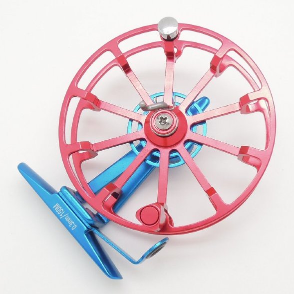 Катушка инерционная Higashi HI85S цв.blue/red