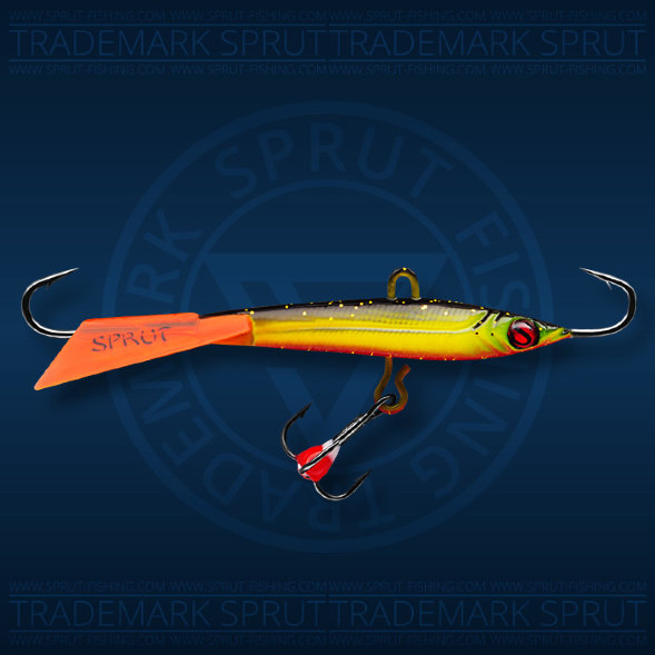 Балансир рыболовный для зимней рыбалки Sprut Hiko №7 18г 70мм YBK+тр. с ф/к